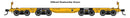 PREORDER Walthers Mainline HO 910-51023 66' Heavy-Duty 4-Truck Flatcar, TTX