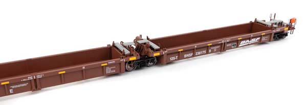 WalthersMainline 910-55661 Thrall 5-Unit Rebuilt 40' Well Car - Ready to Run -- BNSF Railway BNSF