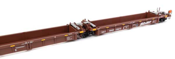 WalthersMainline 910-55662 Thrall 5-Unit Rebuilt 40' Well Car - Ready to Run -- BNSF Railway BNSF