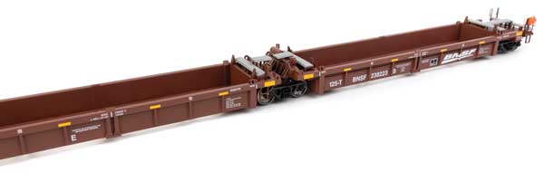 WalthersMainline 910-55663 Thrall 5-Unit Rebuilt 40' Well Car - Ready to Run -- BNSF Railway BNSF