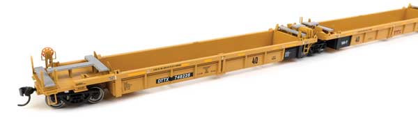 WalthersMainline 910-55669 Thrall 5-Unit Rebuilt 40' Well Car - Ready to Run -- TTX DTTX