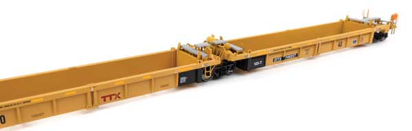 WalthersMainline 910-55670 Thrall 5-Unit Rebuilt 40' Well Car - Ready to Run -- TTX DTTX
