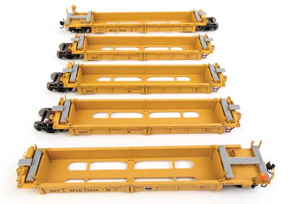 WalthersMainline 910-55677 Thrall 5-Unit Rebuilt 40' Well Car - Ready to Run -- BNSF Santa Fe Leasing SFLC