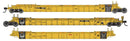 WalthersMainline 910-55810 NSC Articulated 3-Unit 53' Well Car - Ready to Run -- TTX DTTX