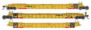 WalthersMainline 910-55815 NSC Articulated 3-Unit 53' Well Car - Ready to Run -- TTX DTTX