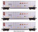 PREORDER Walthers Mainline HO 910-55910 50' Bethgon Coalporter Gondola 3-Pack, BNSF #670668, #670699, #670701