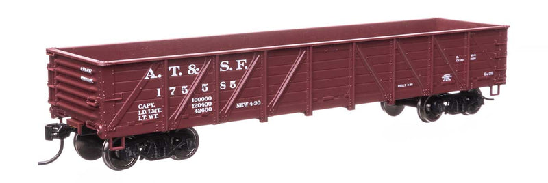 Walthers Mainline HO 910-56104 40' 50-Ton Drop Bottom Gondola, Atchison Topeka & Santa Fe