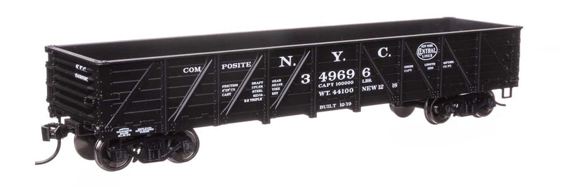 Walthers Mainline HO 910-56113 40' 50-Ton Drop Bottom Gondola, New York Central