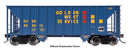 PREORDER Walthers Mainline HO 910-56641 34' 100-Ton 2-Bay Hopper, Golden West
