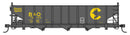 WalthersMainline 910-56703 70-Ton AAR 3-Bay Open Hopper - Ready to Run -- Baltimore & Ohio