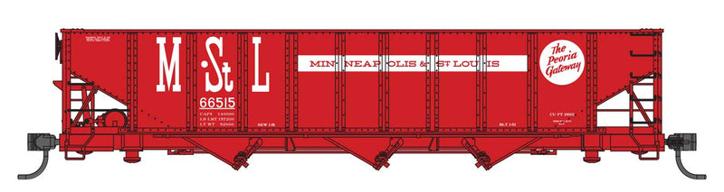 PREORDER WalthersMainline 910-56714 70-Ton AAR 3-Bay Open Hopper - Ready to Run -- Minneapolis & St. Louis