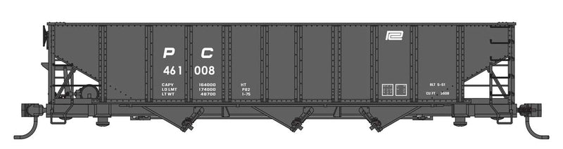 PREORDER WalthersMainline 910-56724 70-Ton AAR 3-Bay Open Hopper - Ready to Run -- Penn Central