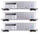 Walthers Mainline HO 910-56877 50' RD-4 Hopper 3-Pack, Norfolk Southern