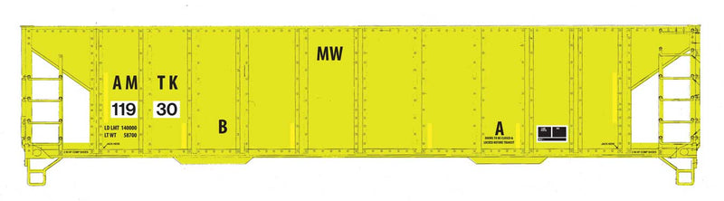 PREORDER WalthersMainline 910-57001 HO 41' Ballast Hopper  - Ready to Run -- Amtrak(R)