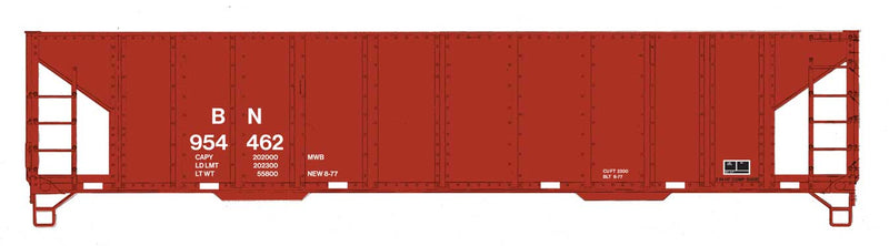 WalthersMainline 910-57005 HO 41' Ballast Hopper  - Ready to Run -- Burlington Northern