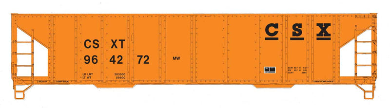 PREORDER WalthersMainline 910-57017 HO 41' Ballast Hopper  - Ready to Run -- CSX