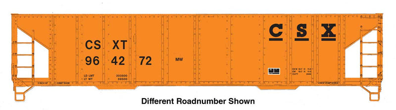 WalthersMainline 910-57018 HO 41' Ballast Hopper  - Ready to Run -- CSX
