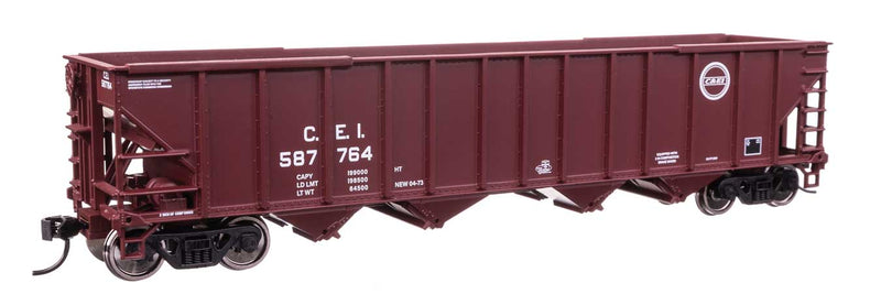 WalthersMainline 910-57800 HO 100-Ton 4-Bay Hopper - Ready to Run -- Chicago & Eastern Illinois