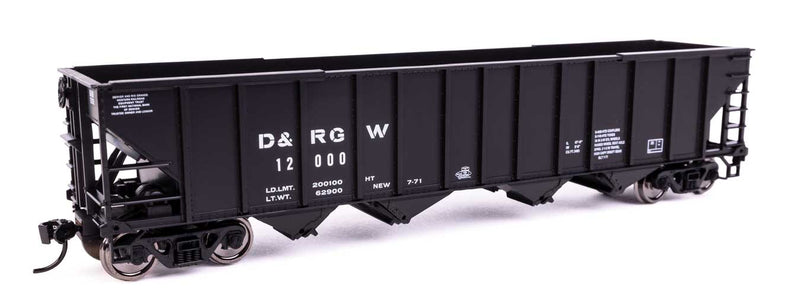 PREORDER WalthersMainline 910-57812 HO 100-Ton 4-Bay Hopper - Ready to Run -- Denver & Rio Grande Western(TM)