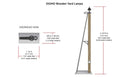 Woodland Scenics JP5674 Wooden Yard Lamps - Just Plug(R) -- 4-13/16" 12.2cm, 30.4 scale feet 9.26 scale meters Tall pkg(3), HO