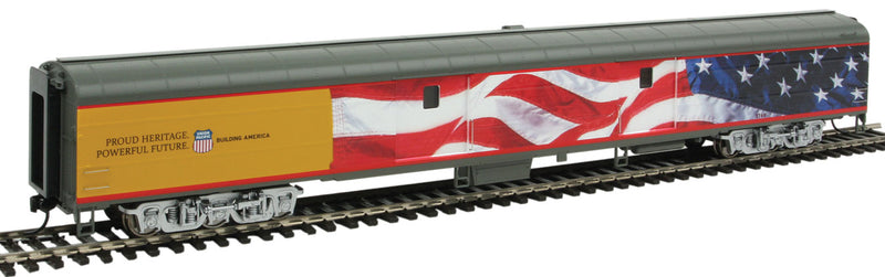 Walthers Proto HO 920-9200 85' ACF Baggage Car, Union Pacific (American Flag Scheme)