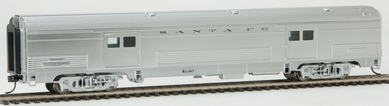 PREORDER WalthersProto 920-9465 HO 73' Budd Baggage Car - Ready to Run - Standard - 1954 El Capitan - Santa Fe (real metal finish)