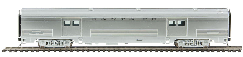 PREORDER WalthersProto 920-9465 HO 73' Budd Baggage Car - Ready to Run - Standard - 1954 El Capitan - Santa Fe (real metal finish)