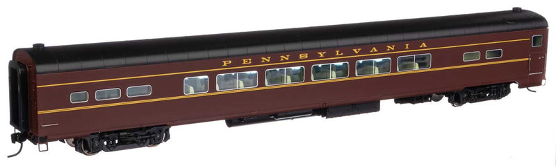 WalthersProto 920-9709 85' American Car & Foundry Pennsylvania-Style P85/P85b Coach -- Pennsylvania Railroad w/Decals (Tuscan, black, Dulux), HO