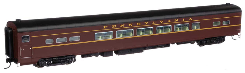 WalthersProto 920-9709 85' American Car & Foundry Pennsylvania-Style P85/P85b Coach -- Pennsylvania Railroad w/Decals (Tuscan, black, Dulux), HO