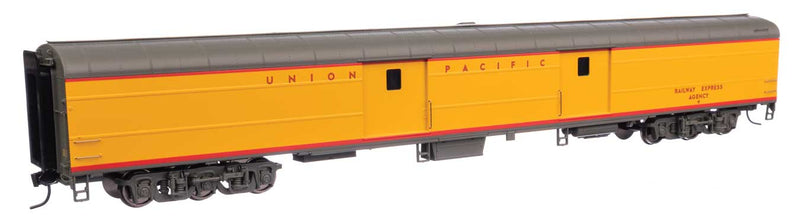 WalthersProto 920-9800 85' American Car & Foundry Baggage Car -- Union Pacific(R) - Standard DC w/Decals (yellow, gray, red), HO