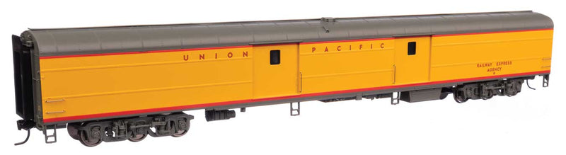 WalthersProto 920-9800 85' American Car & Foundry Baggage Car -- Union Pacific(R) - Standard DC w/Decals (yellow, gray, red), HO