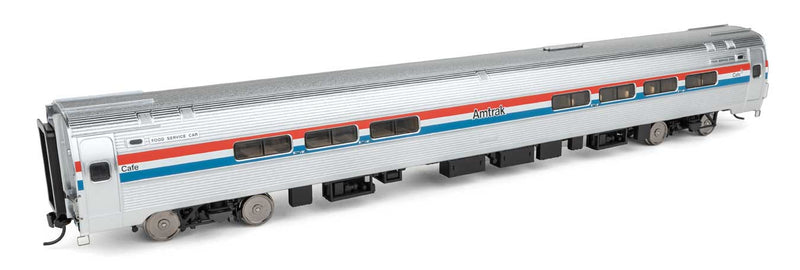 WalthersProto 920-11280 85' Amfleet I Club Dinette - Ready to Run -- Amtrak(R) (Phase III; Equal red, white & blue Stripes), HO