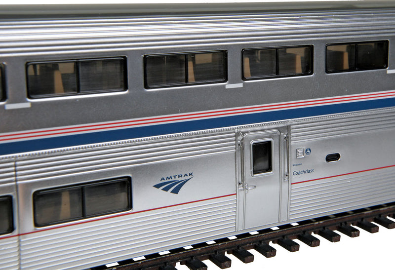 WalthersProto 920-12013 Superliner I Coach -- Amtrak Phase IV - Lighted, HO