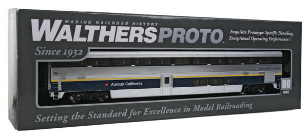 WalthersProto 920-12014 Superliner I Coach -- Amtrak California(SM) - Lighted, HO