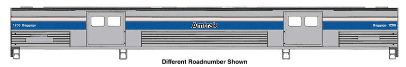 PREORDER WalthersProto 920-13080 HO 73' Budd Baggage Car - Ready to Run -- Amtrak Phase IV (black Letterin)