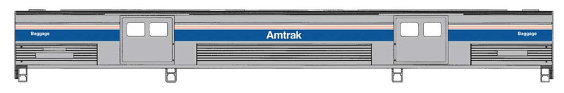 PREORDER WalthersProto 920-13084 HO 73' Budd Baggage Car - Ready to Run -- Amtrak Phase IV (white lettering) Decal