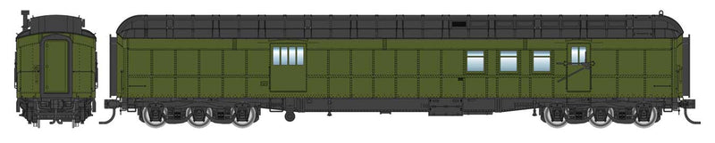 PREORDER WalthersProto 920-17410 HO 70' Heavyweight RPO-Baggage Car - Ready to Run -- Painted, Unlettered, Clerestory Roof