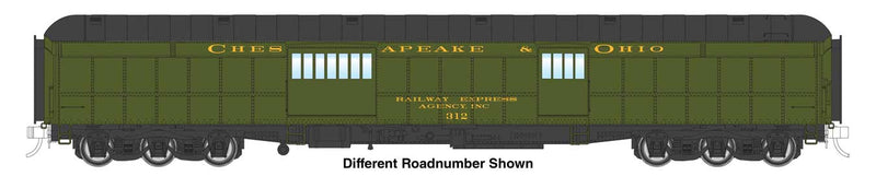 PREORDER WalthersProto 920-17503 HO 70' Heavyweight Baggage Car - Ready to Run -- Chesapeake & Ohio