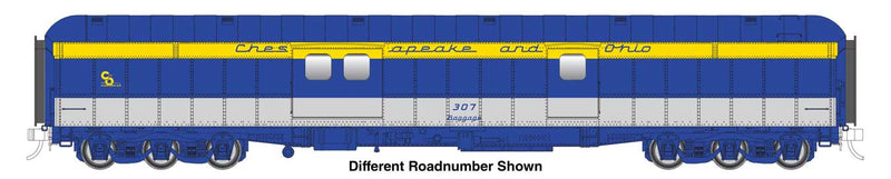 PREORDER WalthersProto 920-17505 HO 70' Heavyweight Baggage Car - Ready to Run -- Chesapeake & Ohio