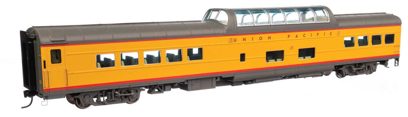 WalthersProto 920-18060 85' American Car & Foundry Dome Coach -- Union Pacific Standard with Decals (yellow, red, gray trucks), HO