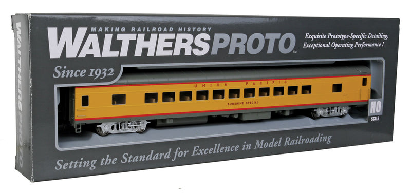 WalthersProto 920-18502 85' ACF 44-Seat Coach - Lighted - Union Pacific(R) Heritage Fleet -- Sunshine Special; Early w/printed name, number decal, HO