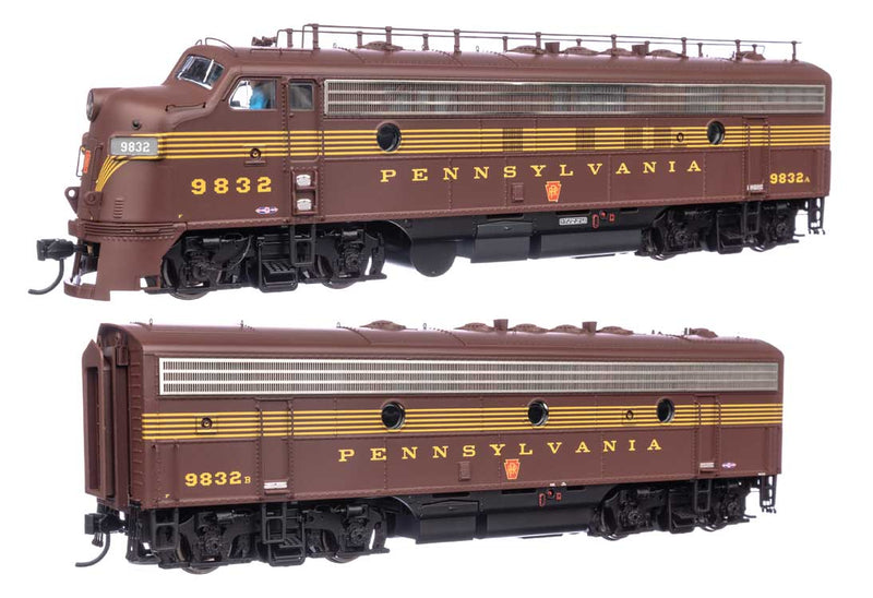 WalthersProto 920-42536 EMD FP7 & F7B - LokSound 5 Sound & DCC -- Pennsylvania Railroad EFP-15 #9832A, EH-15 #9832B (Tuscan 5-Stripe), HO