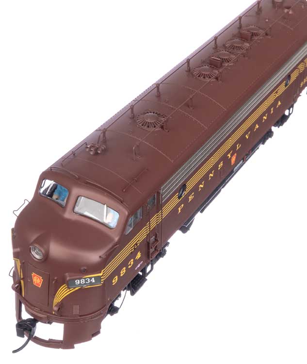 WalthersProto 920-42537 EMD FP7 & F7B - LokSound 5 Sound & DCC -- Pennsylvania Railroad EFH-15 #9834A EH-15 #9834B (Tuscan 5-Stripe), HO