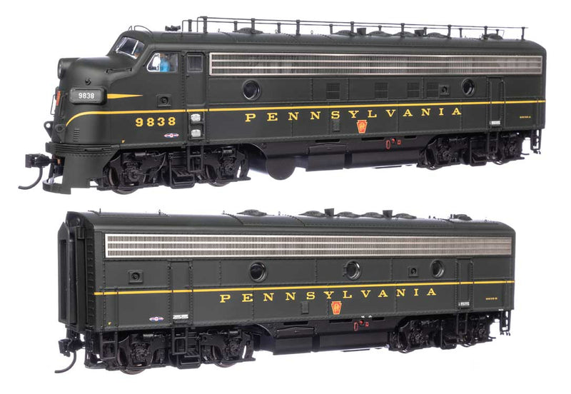 WalthersProto 920-42538 EMD FP7 & F7B LokSound 5 Sound & DCC -- Pennsylvania Railroad EFP-15 #9838A, EH-15 #9838B (Brunswick Green, Keystone), HO