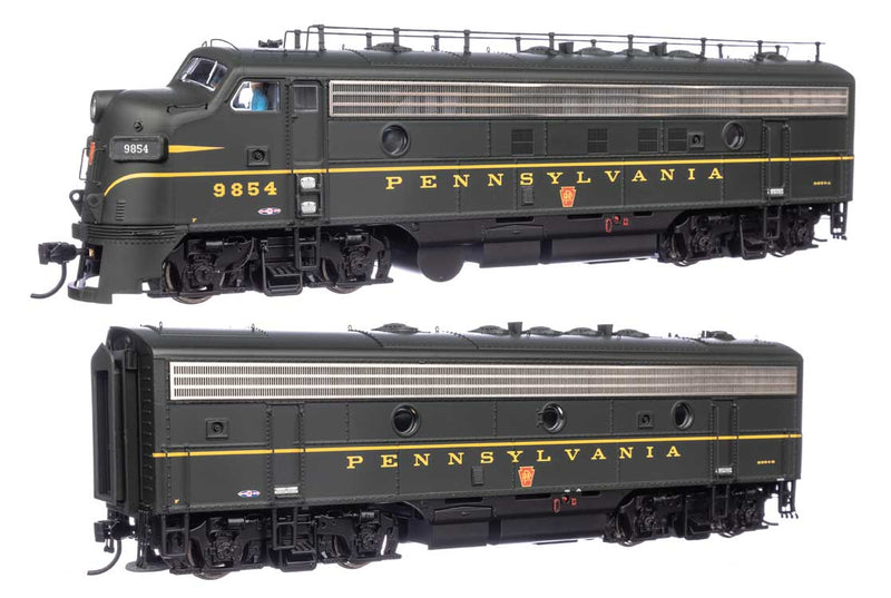 WalthersProto 920-42539 EMD FP7 & F7B LokSound 5 Sound & DCC -- Pennsylvania Railroad EFP-15 #9854A, EH-15 #9854B (Brunswick Green, Keystone), HO