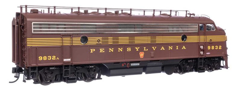 WalthersProto 920-49536 EMD FP7 & F7B Standard DC (No Sound) -- Pennsylvania Railroad EFP-15 #9832A, EH-15 #9832B (Tuscan 5-Stripe), HO