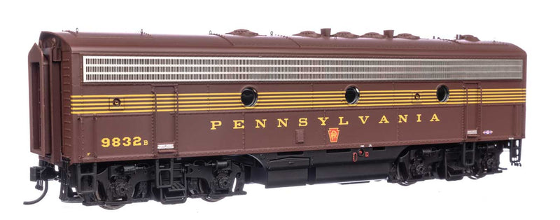 WalthersProto 920-49536 EMD FP7 & F7B Standard DC (No Sound) -- Pennsylvania Railroad EFP-15 #9832A, EH-15 #9832B (Tuscan 5-Stripe), HO