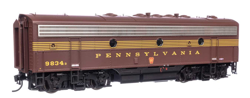 WalthersProto 920-49537 EMD FP7 & F7B Standard DC (No Sound) -- Pennsylvania Railroad EFP-15 #9834A, EH-15 #9834B (Tuscan 5-Stripe), HO