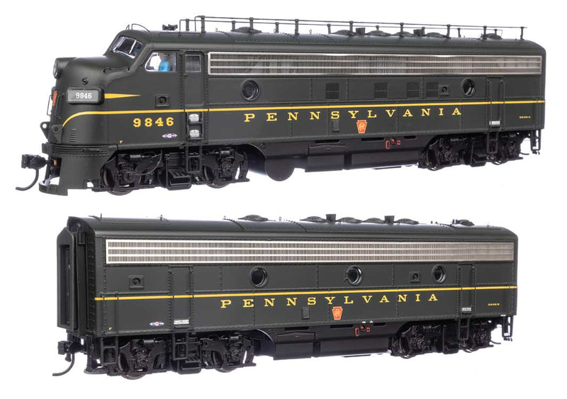 WalthersProto 920-49539 EMD FP7 & F7B Standard DC (No Sound) -- Pennsylvania Railroad EFP-15 #9846A, EH-15 #9846B (Brunswick Green, Keystone), HO