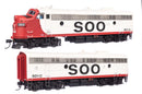 Walthers Proto HO 920-49554 EMD FP7 & F7B, Soo Line